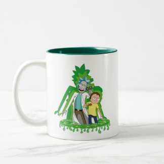 Caneca De Café Em Dois Tons Taza de café - Diseño de Rick y Morty