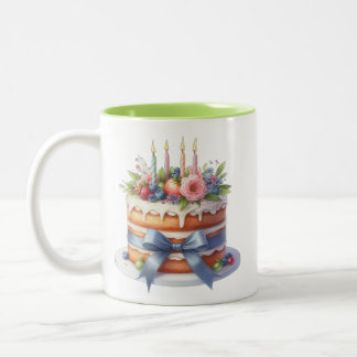 Caneca De Café Em Dois Tons Taza de cumpleaños 