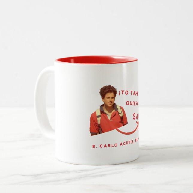 Caneca De Café Em Dois Tons Taza de oracion (Frente Esquerda)