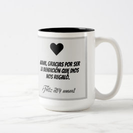 Caneca De Café Em Dois Tons Taza dia de la madre