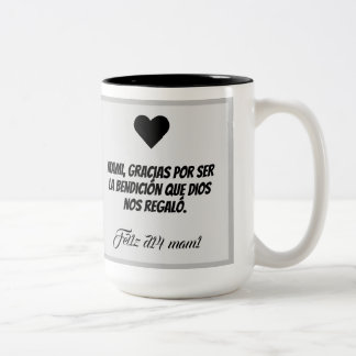 Caneca De Café Em Dois Tons Taza dia de la madre