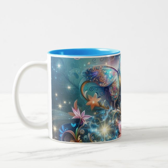 Caneca De Café Em Dois Tons Taza Misticismo Colección Esencial Magia  (Esquerda)
