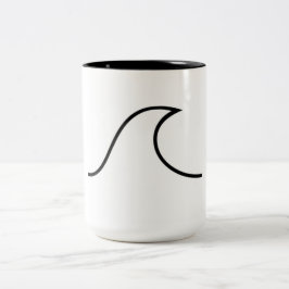 Caneca De Café Em Dois Tons Taza ola