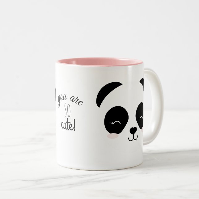 Caneca De Café Em Dois Tons Taza oso panda You Are So Cute (Frente Esquerda)