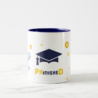 Caneca De Café Em Dois Tons Taza Phd.