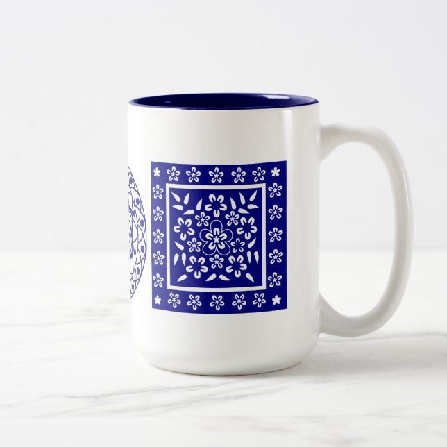 Caneca De Café Em Dois Tons taza Puebla1 (Direita)