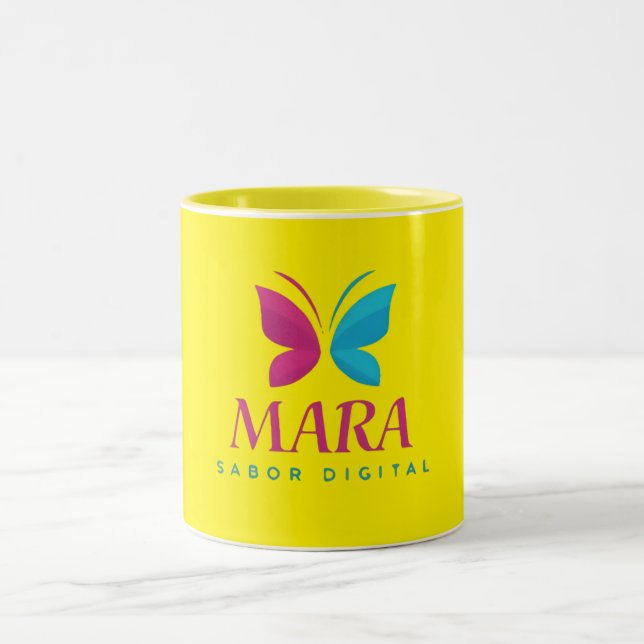 Caneca De Café Em Dois Tons Taza regalo con diseño creativo (Centro)