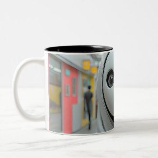 Caneca De Café Em Dois Tons taza sorpresa