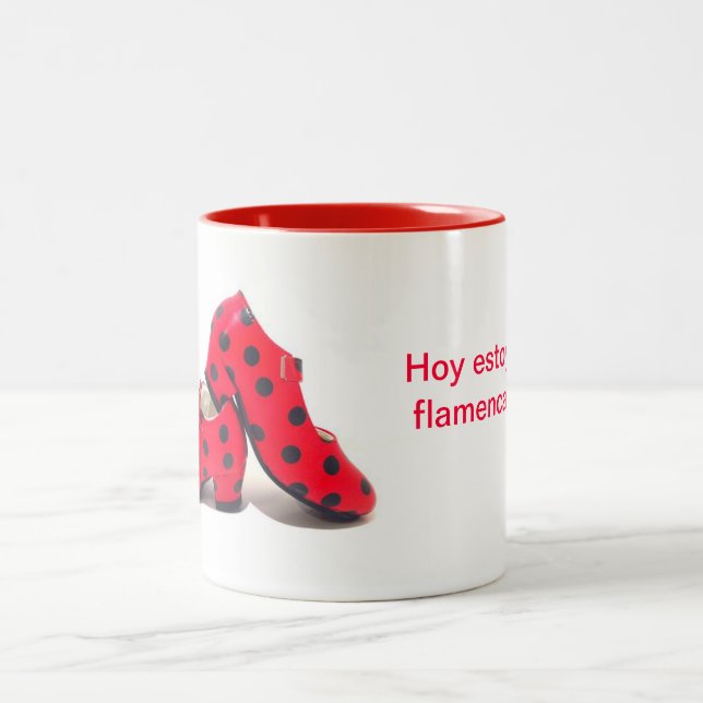 Caneca De Café Em Dois Tons Taza zapatos flamenca (Centro)