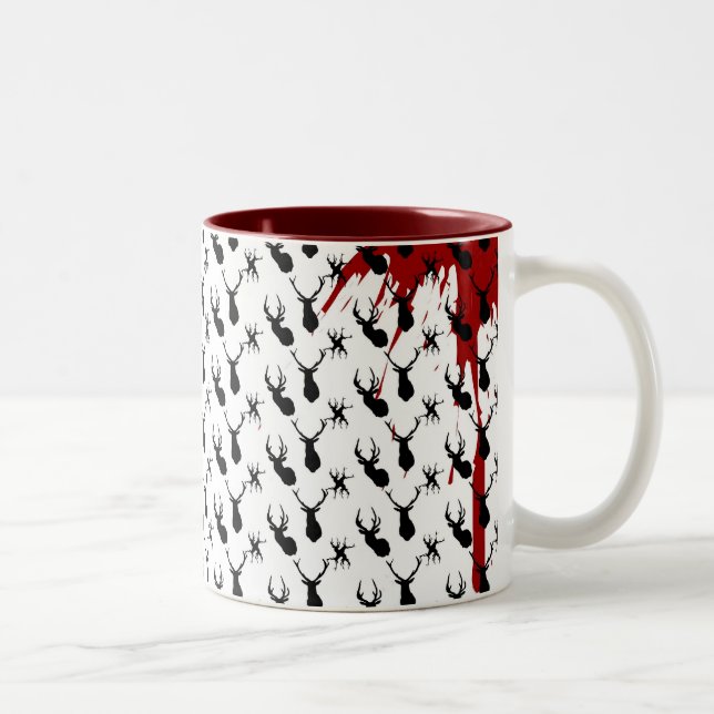 Caneca De Café Em Dois Tons tazasangretaxidermia (Direita)