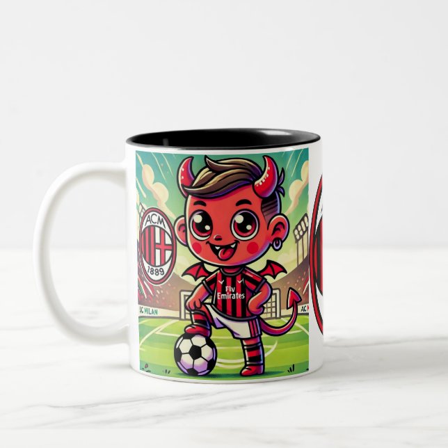 Caneca De Café Em Dois Tons Tazza Milan calcio (Esquerda)