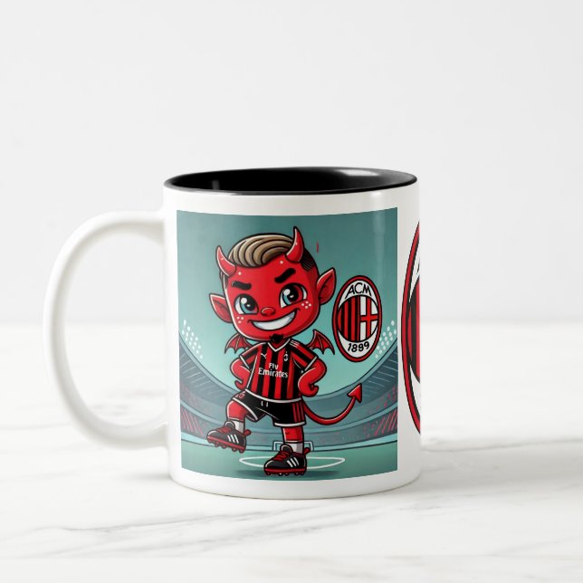Caneca De Café Em Dois Tons Tazza Milan calcio (Esquerda)