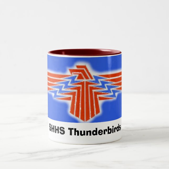 Caneca De Café Em Dois Tons TBird, Thunderbirds de SHHS (Centro)
