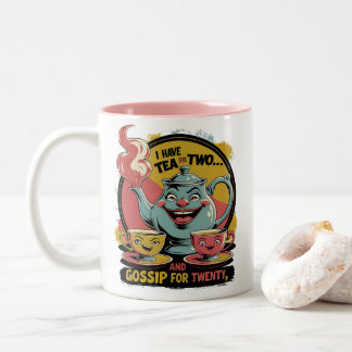 Caneca De Café Em Dois Tons Tea and Gossip