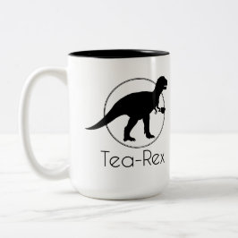 Caneca De Café Em Dois Tons Tea Rex