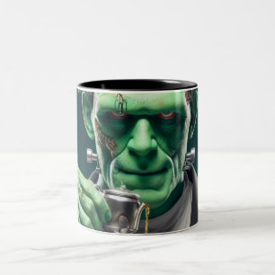 Caneca De Café Em Dois Tons Tea Time Frankenstein