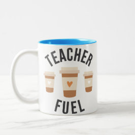 Caneca De Café Em Dois Tons Teacher Fuel Mug