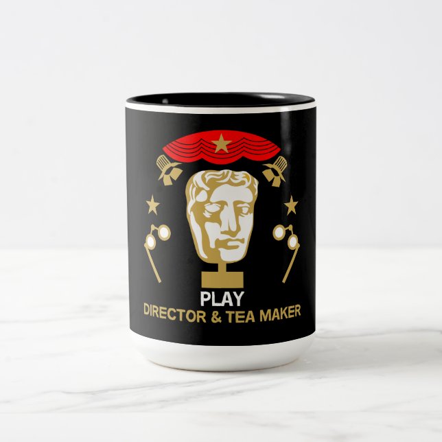 Caneca De Café Em Dois Tons Teatro Diretor Drama Plays (Centro)