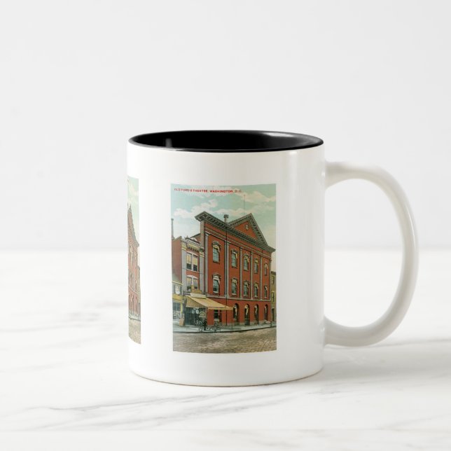 Caneca De Café Em Dois Tons Teatro Velho Ford, Washington, DC (Direita)