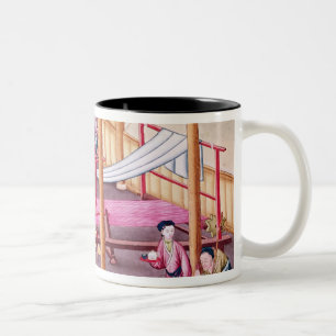 Caneca De Café Em Dois Tons Tecelagem