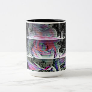 Caneca De Café Em Dois Tons Techno Bouquet
