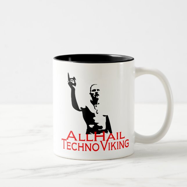 Caneca De Café Em Dois Tons Techno Viking (café) (Direita)
