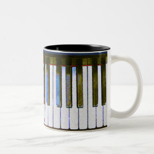 CANECA DE CAFÉ EM DOIS TONS TECLADO
