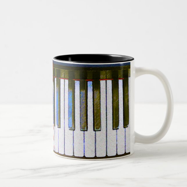 CANECA DE CAFÉ EM DOIS TONS TECLADO (Direita)