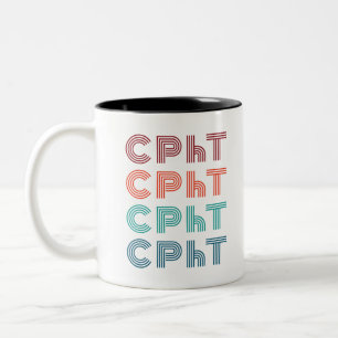 Caneca De Café Em Dois Tons Técnica de Farmácia Certificada CPhT Pharma Tech