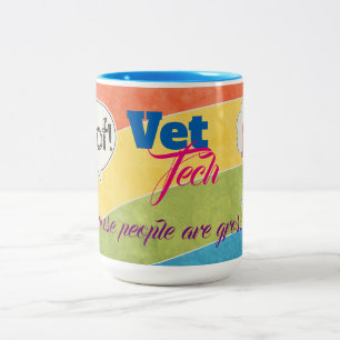 Caneca De Café Em Dois Tons Tecnologia do veterinário