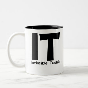 Caneca De Café Em Dois Tons Tecnologia Invencível de Informática Tecnológic