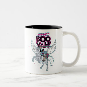Caneca De Café Em Dois Tons Teen Titans Go!   Guerreiro Cyborg Riding Pegasus