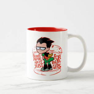 Caneca De Café Em Dois Tons Teen Titans Go!   Robin Booty Scooty Buns