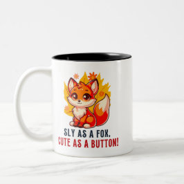 Caneca De Café Em Dois Tons teia de amante de raposa de camisa fox para a mãe