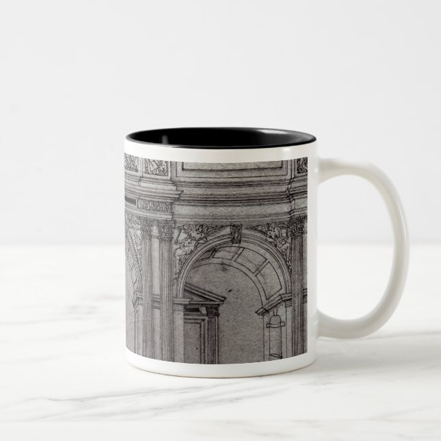 Caneca De Café Em Dois Tons Tela de rood da igreja (Direita)