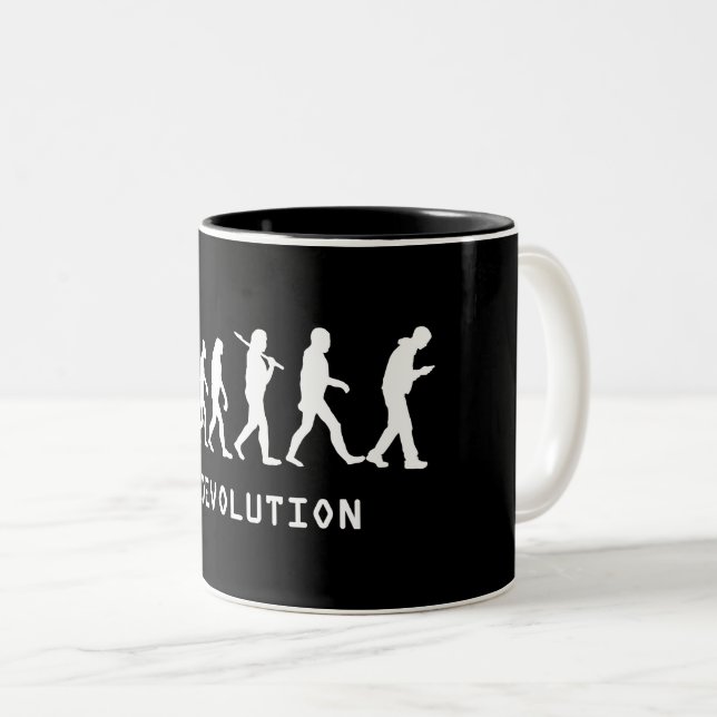Caneca De Café Em Dois Tons Telefone celular Devolution (Frente Esquerda)