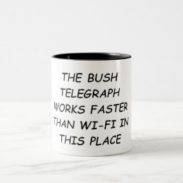 Caneca De Café Em Dois Tons Telégrafo Bush