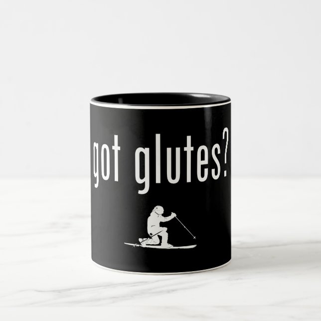 Caneca De Café Em Dois Tons Tem Glutes Telemark Skiing (Centro)