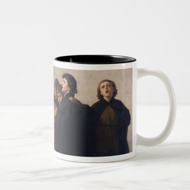 Caneca De Café Em Dois Tons Tema histórico, 1872 (Direita)