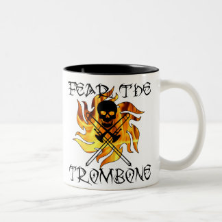 Caneca De Café Em Dois Tons Tema o Trombone