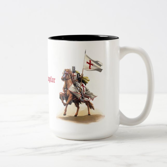 Caneca De Café Em Dois Tons Templar Knight Mug (Direita)