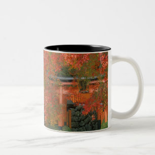 Caneca De Café Em Dois Tons Templo Yoshimine, Nagaoka, Kyoto, Japão