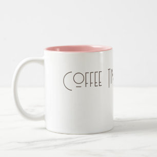 Caneca De Café Em Dois Tons Tempo de café Mug