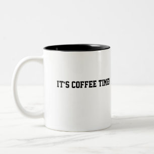 Caneca De Café Em Dois Tons Tempo do café
