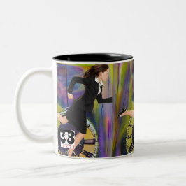 Caneca De Café Em Dois Tons Tempo esgotado