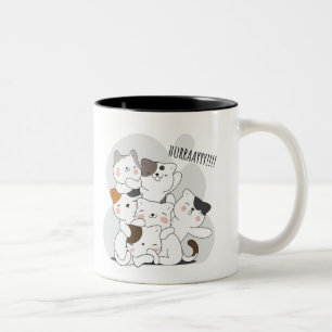 Caneca De Café Em Dois Tons Tempo Feliz