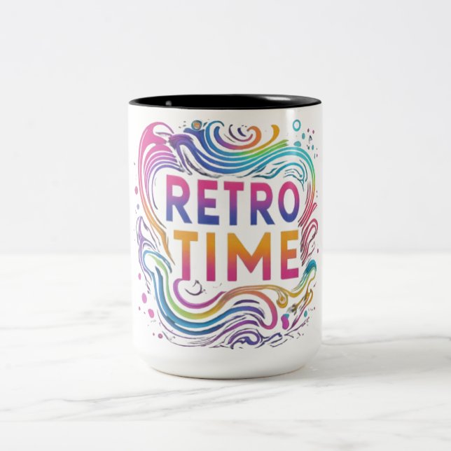 Caneca De Café Em Dois Tons "Tempo Retroativo" (Centro)