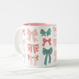 Caneca De Café Em Dois Tons Tendência da Meninidade Coquette para Arcos Doce