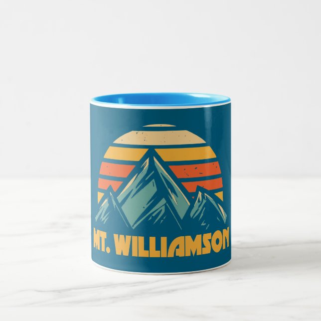 Caneca De Café Em Dois Tons Tenente Williamson California Retro Turquoise (Centro)
