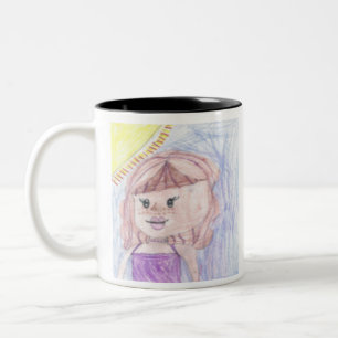 Caneca De Café Em Dois Tons Tenha orgulho de seu filho adicionar trabalho de a